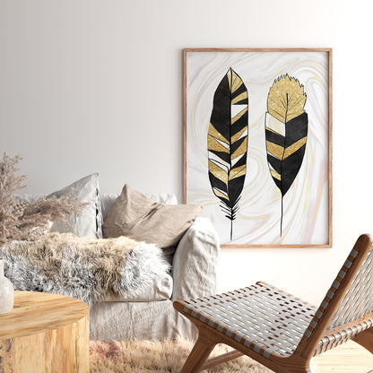 Nature Inspired Framed Art Posters for Home and Office Wall Decor