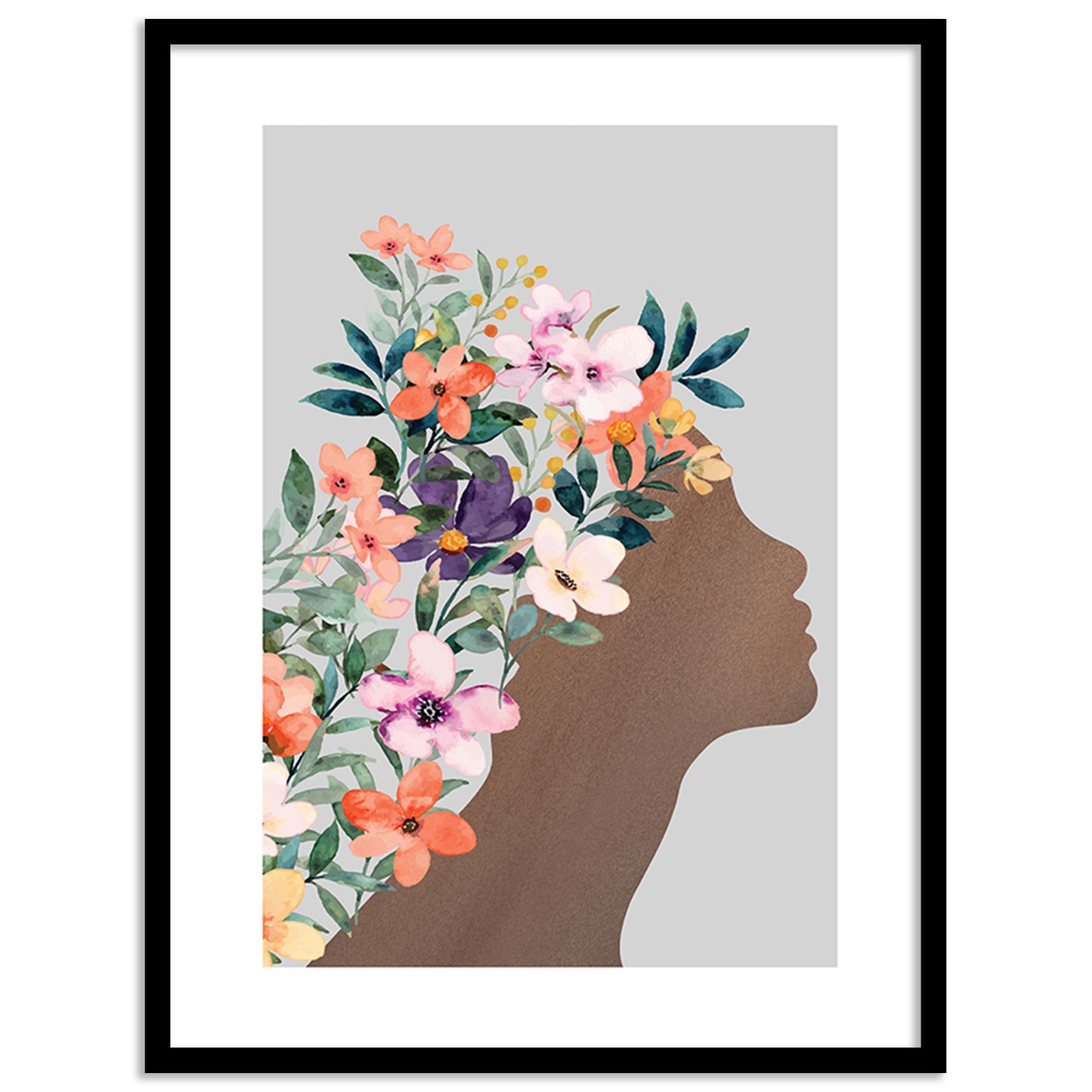 Graceful Floral Modern Art for Home and Office Wall Decor