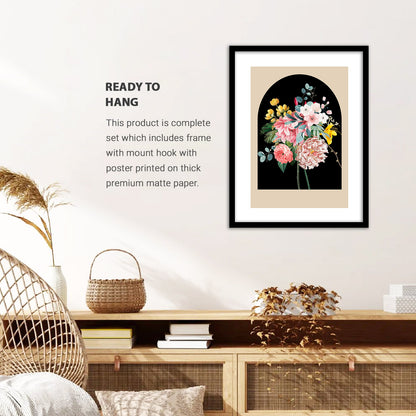 Exquisite Floral Artwork in Premium Frames for Decor