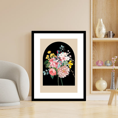 Exquisite Floral Artwork in Premium Frames for Decor