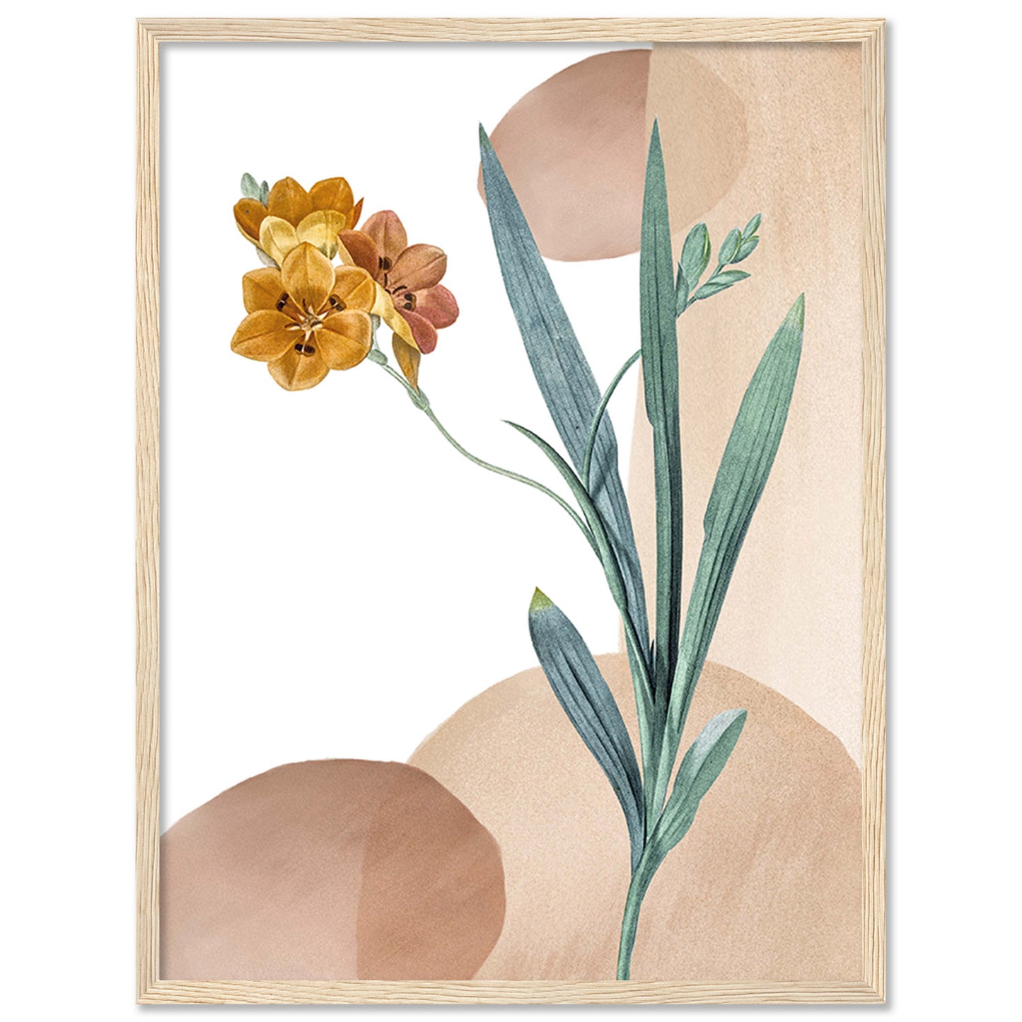 Graceful Floral Modern Art for Home and Office Wall Decor