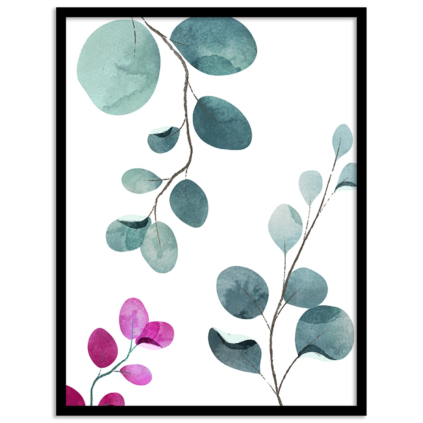 Nature Inspired Framed Art Posters for Home and Office Wall Decor