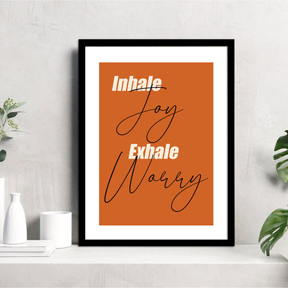 Positive Inspiring Quotes Poster with Frame