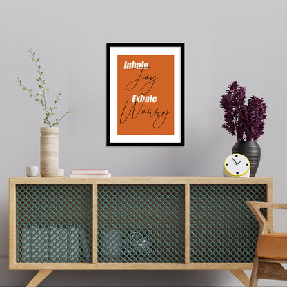 Positive Inspiring Quotes Poster with Frame