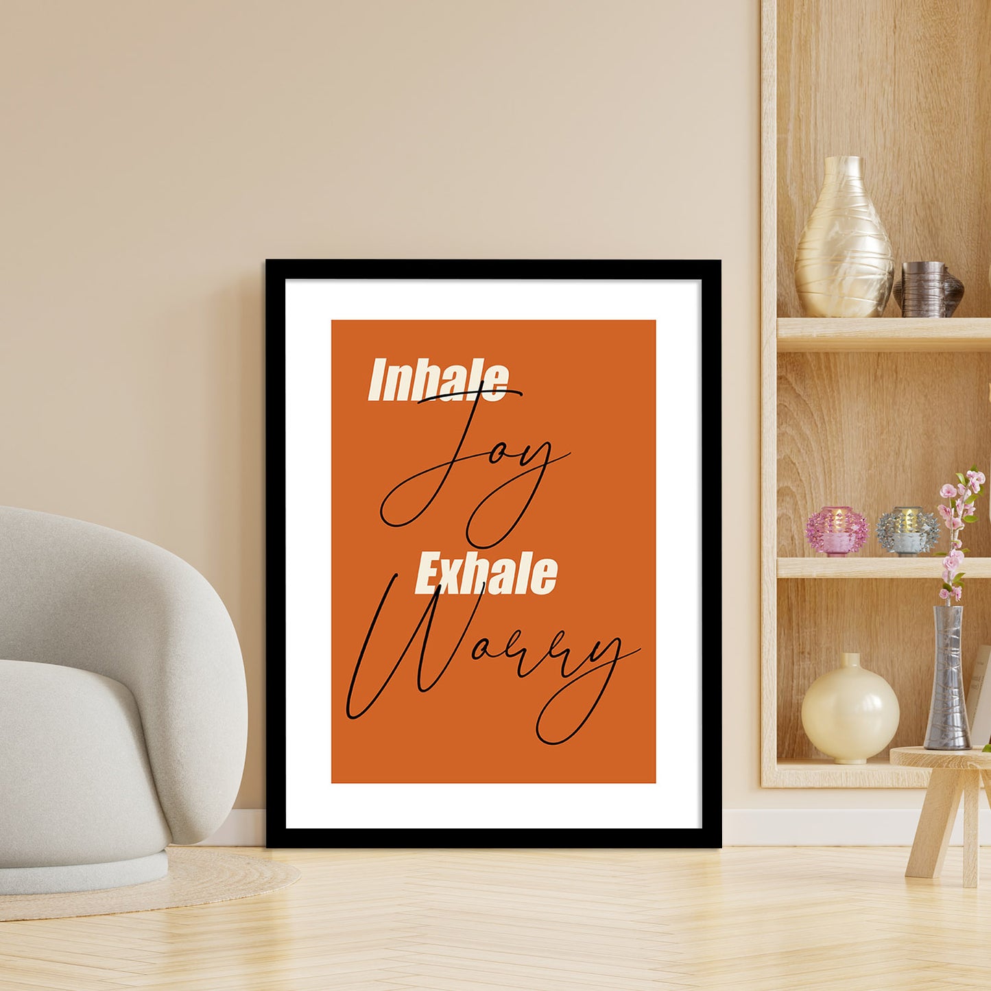 Positive Inspiring Quotes Poster with Frame