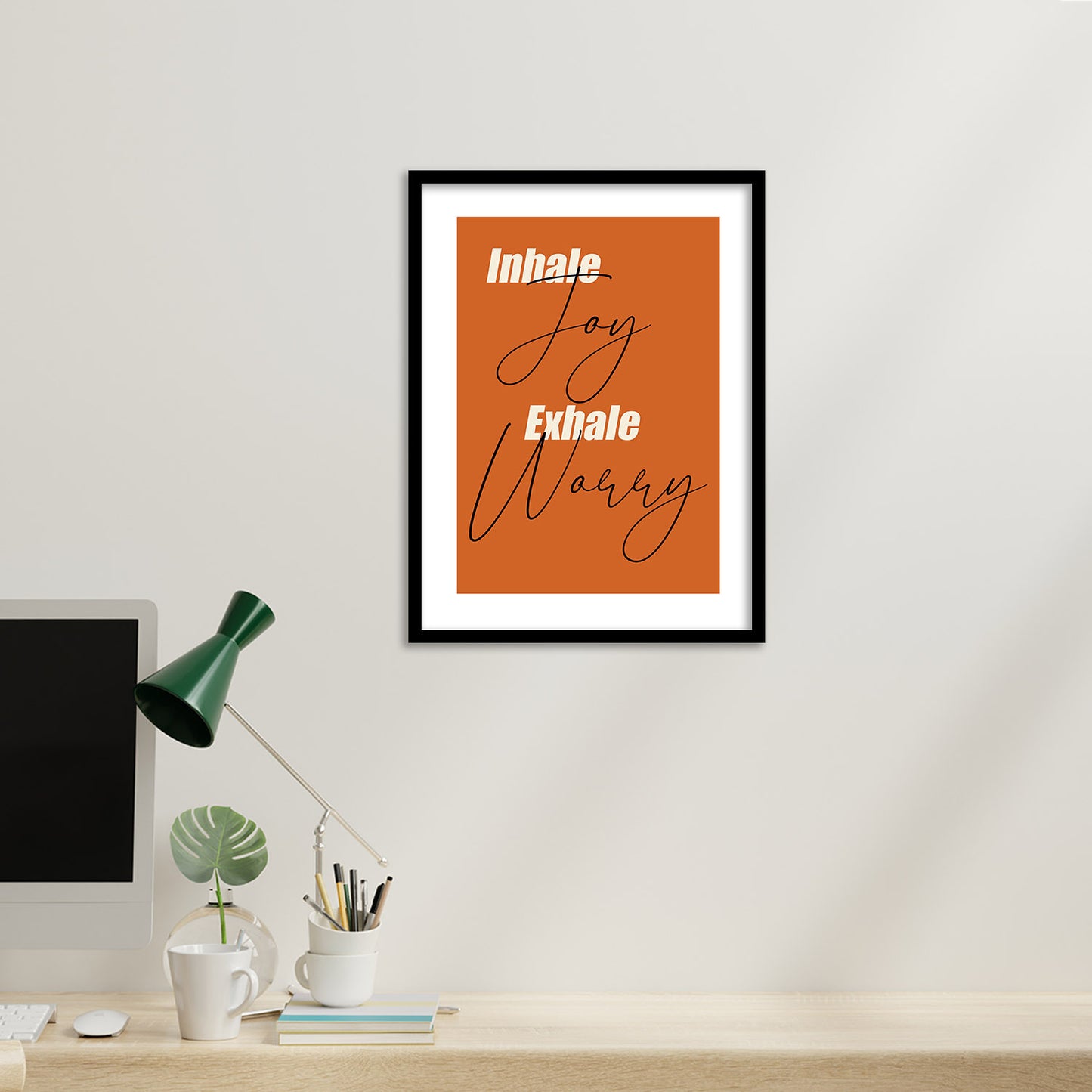 Positive Inspiring Quotes Poster with Frame