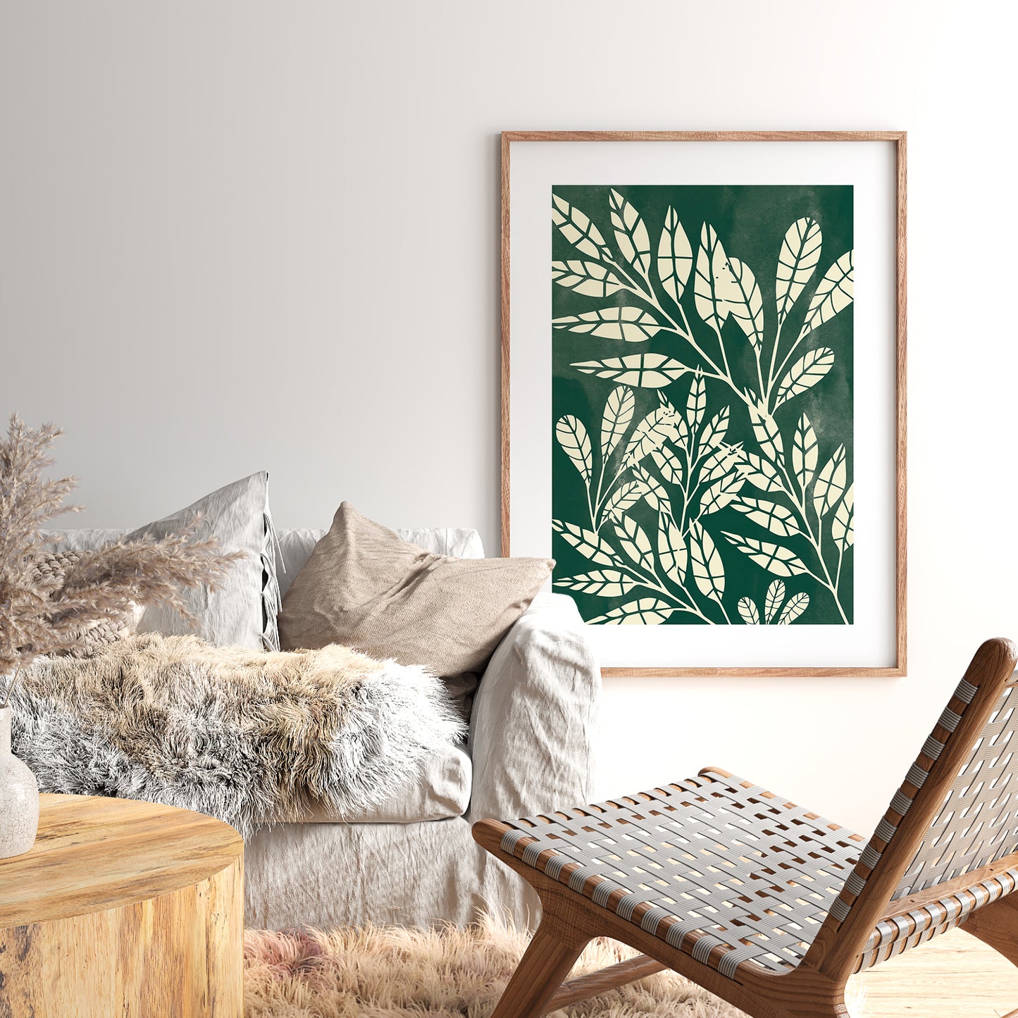 Nature Inspired Framed Art Posters for Home and Office Wall Decor