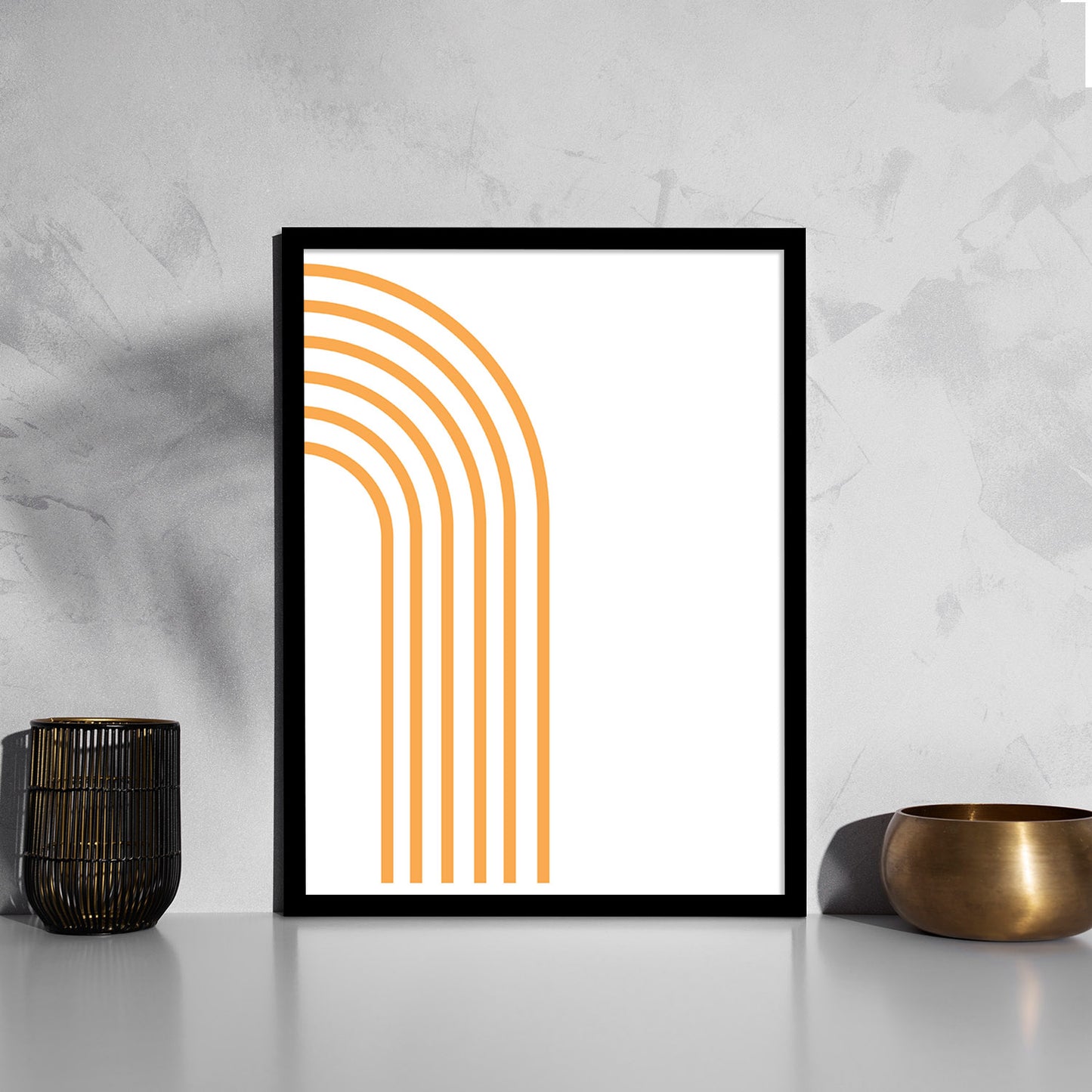 Versatile Minimal Framed Artwork for Home and Office