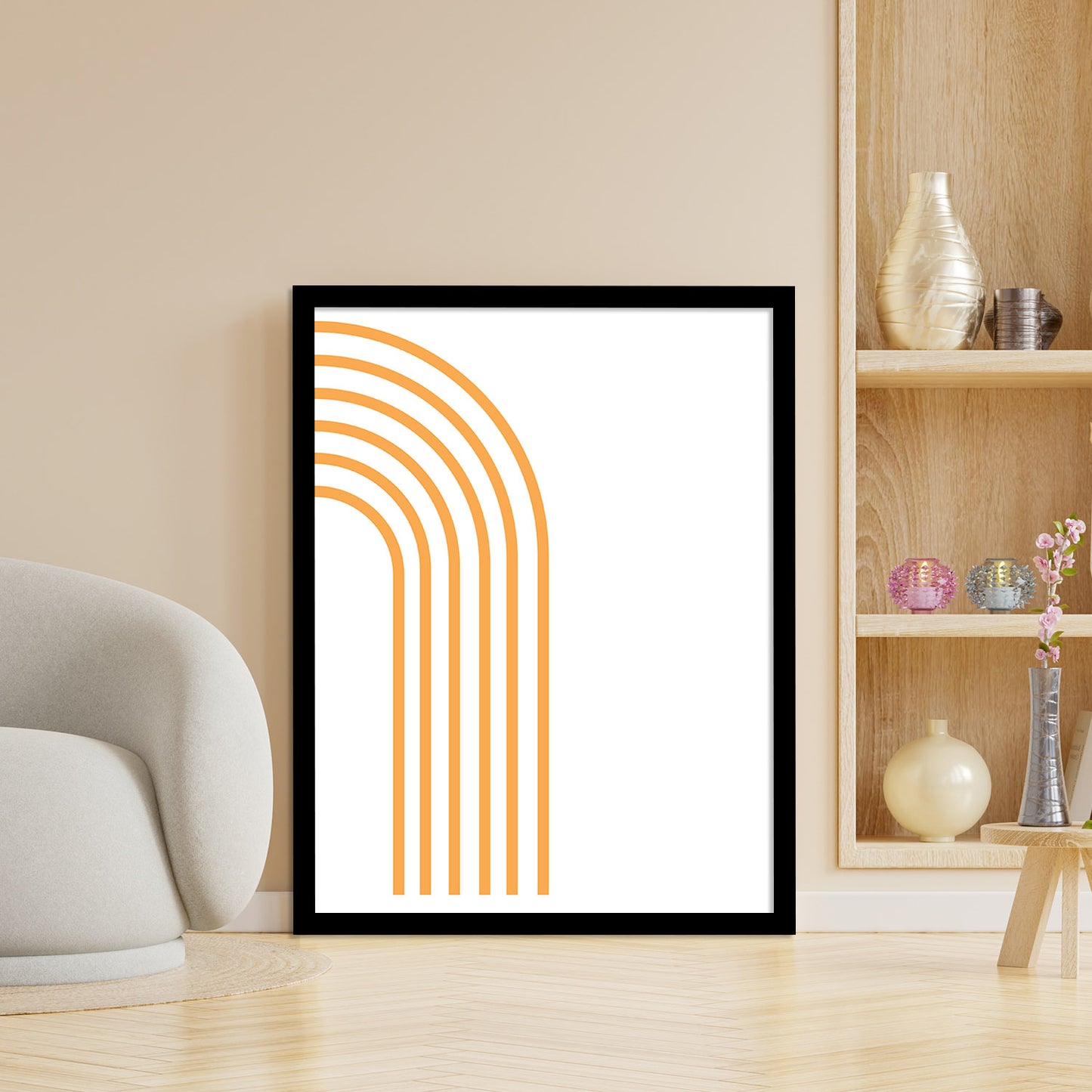 Versatile Minimal Framed Artwork for Home and Office