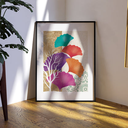 Nature Inspired Framed Art Posters for Home and Office Wall Decor