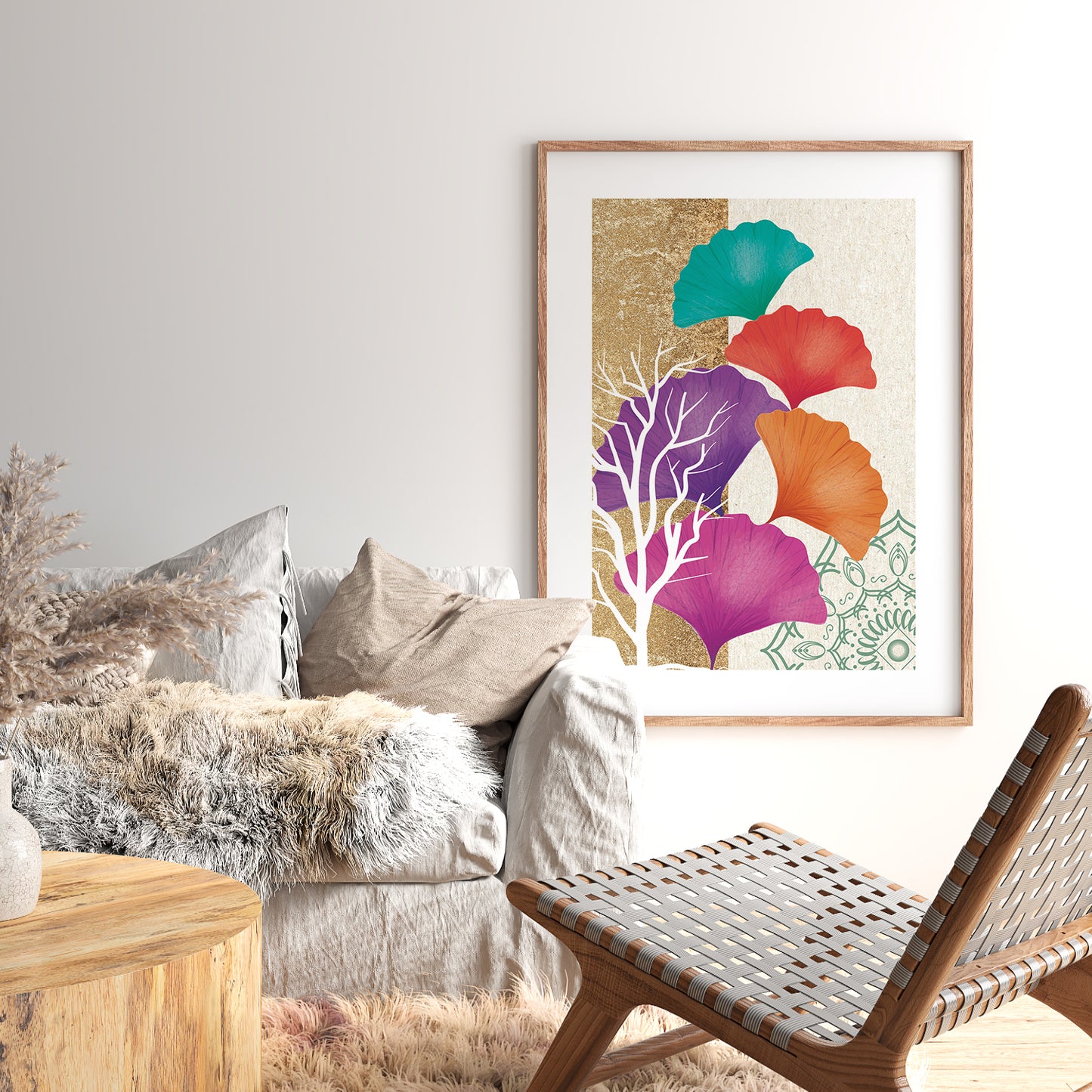 Nature Inspired Framed Art Posters for Home and Office Wall Decor