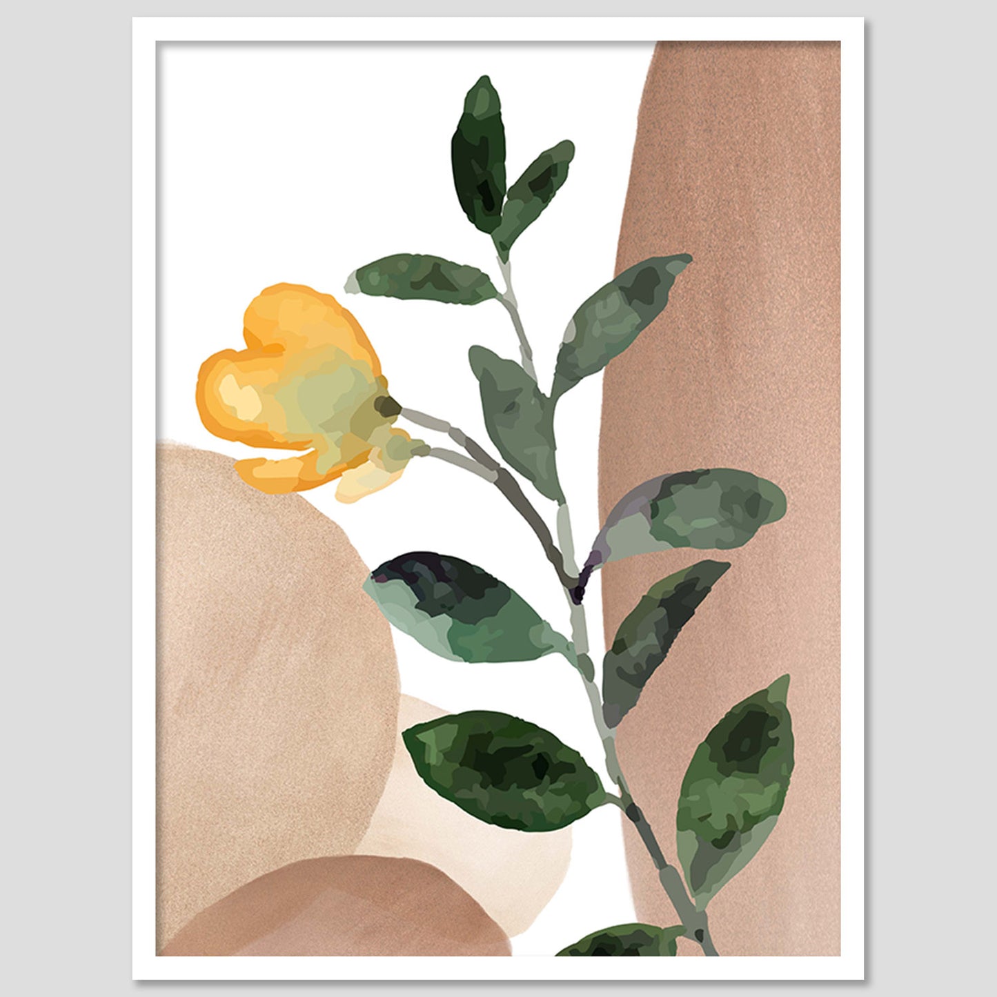 Graceful Floral Modern Art for Home and Office Wall Decor