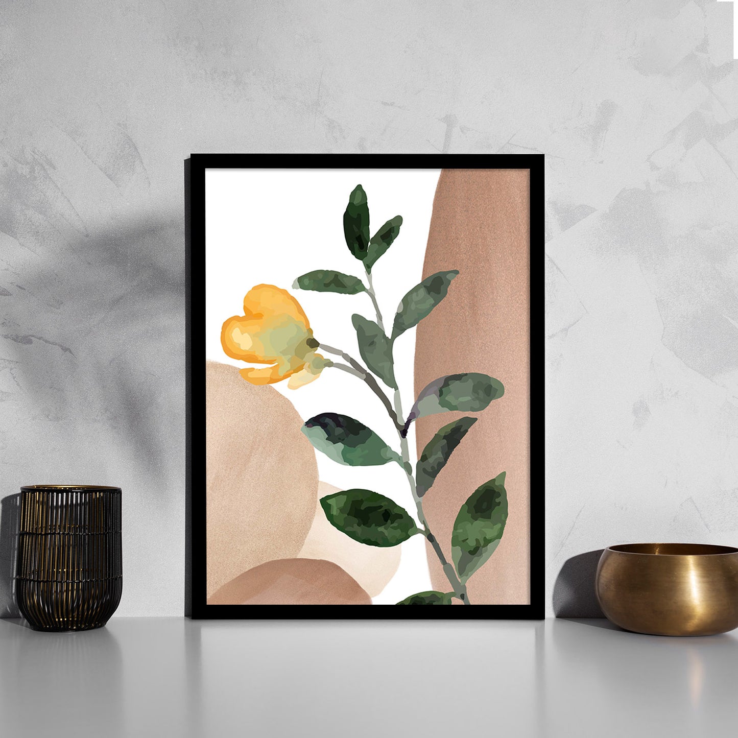 Graceful Floral Modern Art for Home and Office Wall Decor