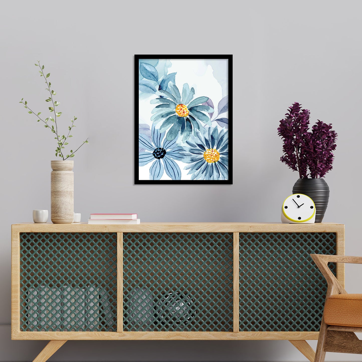 Exquisite Floral Artwork in Premium Frames for Decor