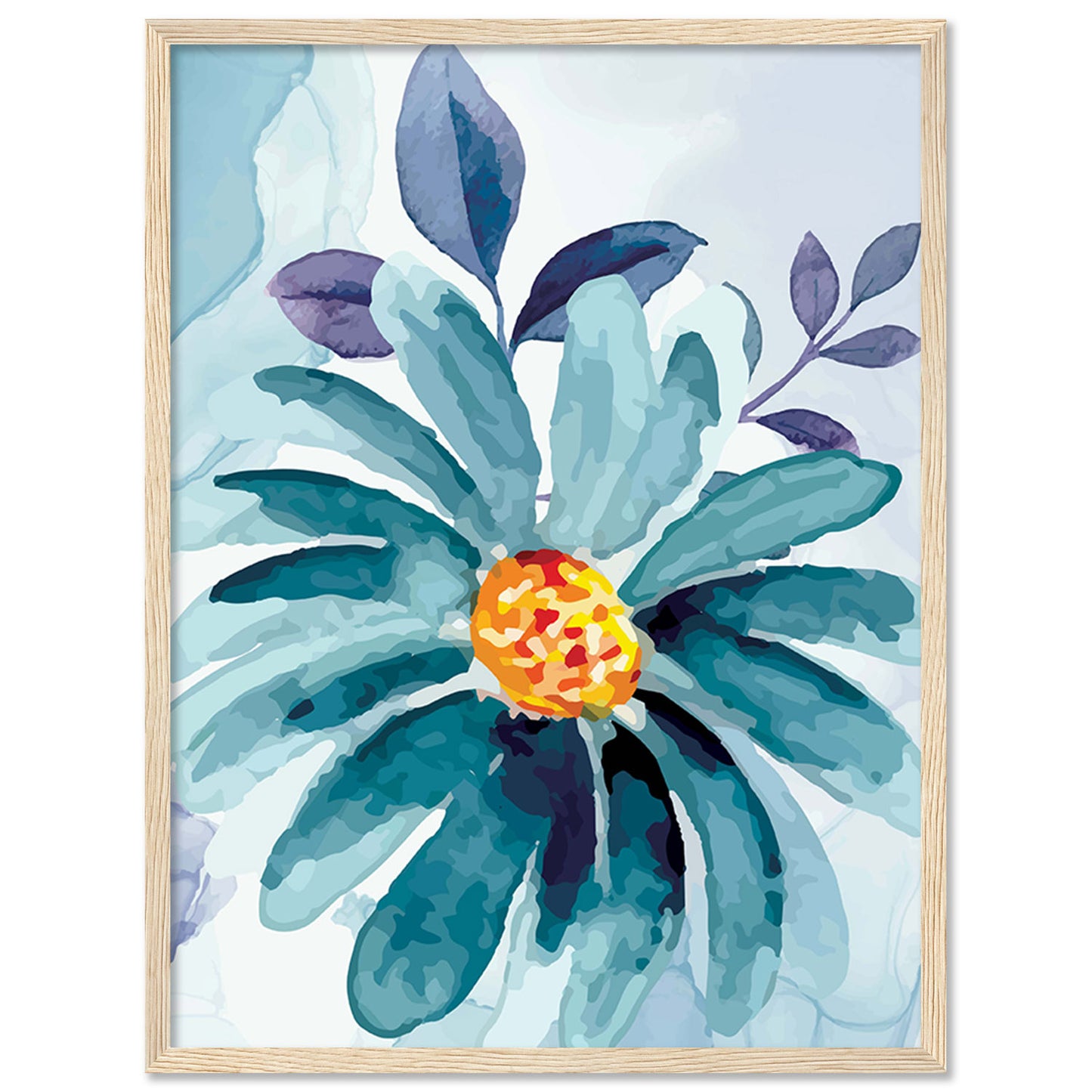 Exquisite Floral Artwork in Premium Frames for Decor