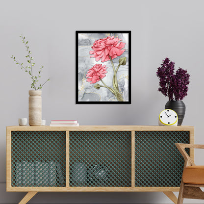 Exquisite Floral Artwork in Premium Frames for Decor