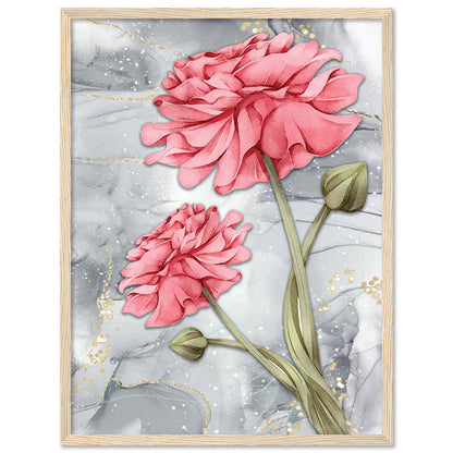 Exquisite Floral Artwork in Premium Frames for Decor