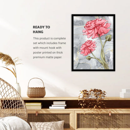 Exquisite Floral Artwork in Premium Frames for Decor