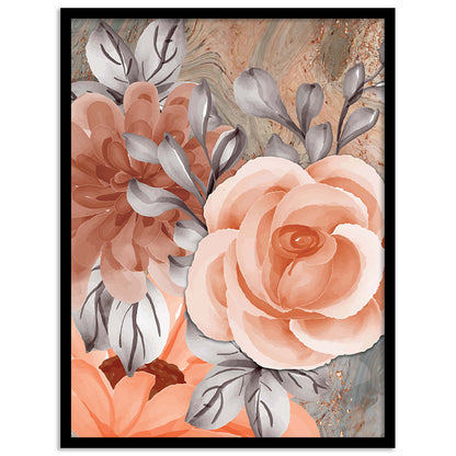 Exquisite Floral Artwork in Premium Frames for Decor