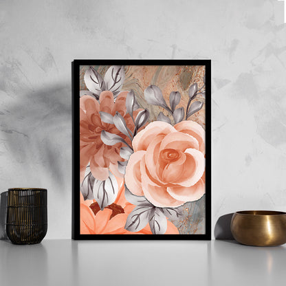 Exquisite Floral Artwork in Premium Frames for Decor