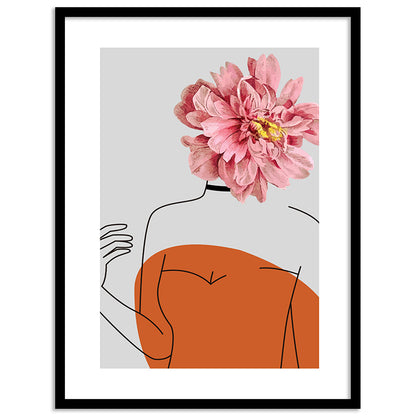 Graceful Floral Modern Art for Home and Office Wall Decor