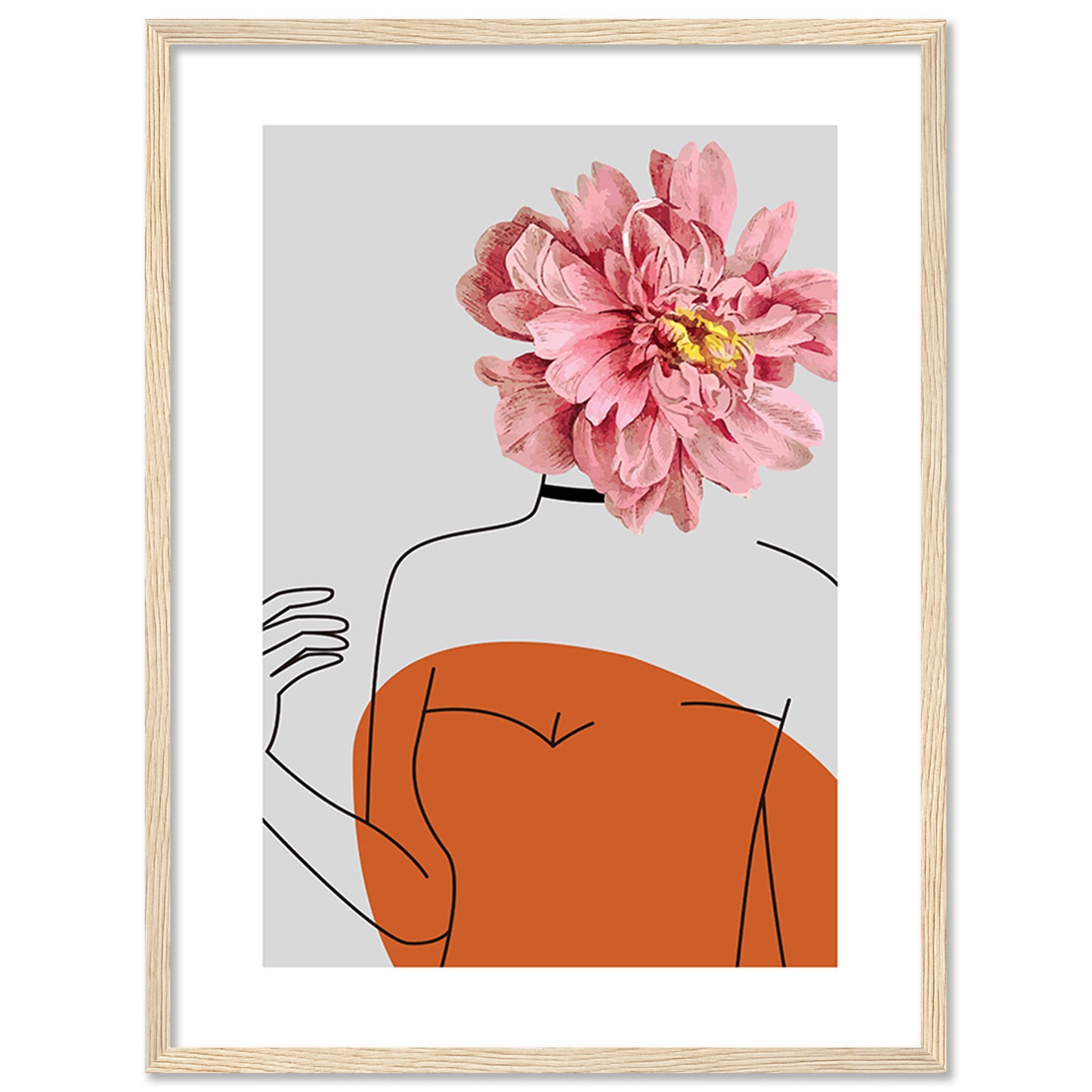 Graceful Floral Modern Art for Home and Office Wall Decor