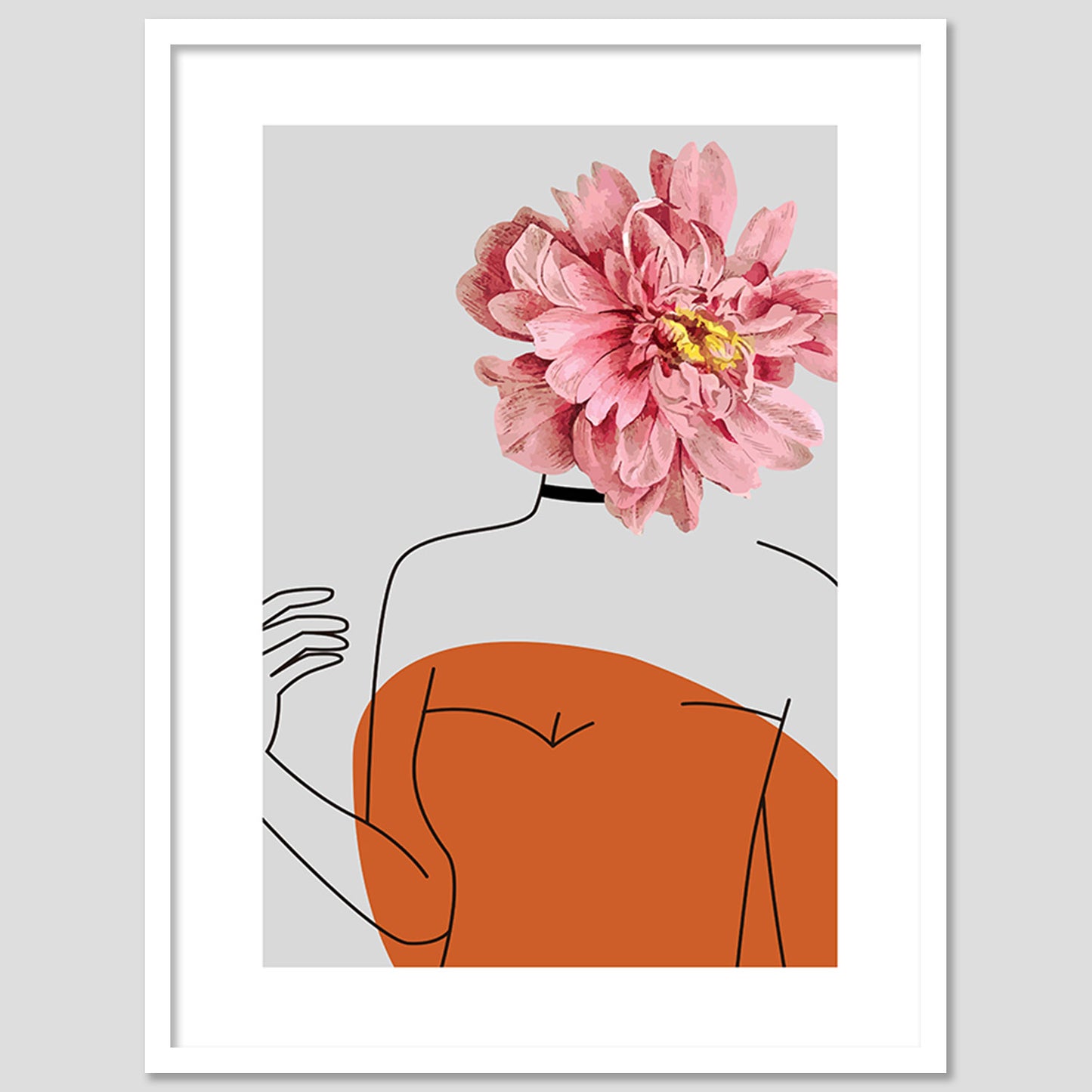 Graceful Floral Modern Art for Home and Office Wall Decor