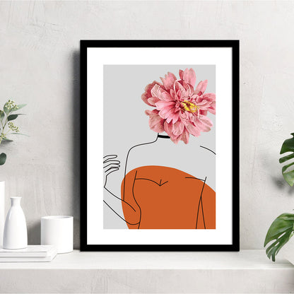 Graceful Floral Modern Art for Home and Office Wall Decor