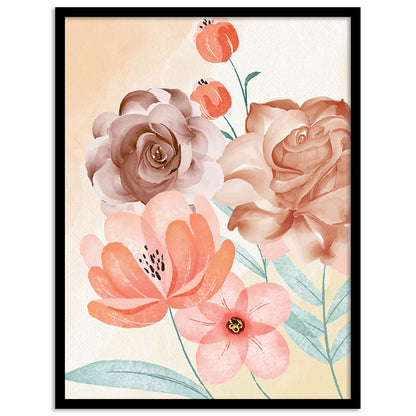 Exquisite Floral Artwork in Premium Frames for Decor