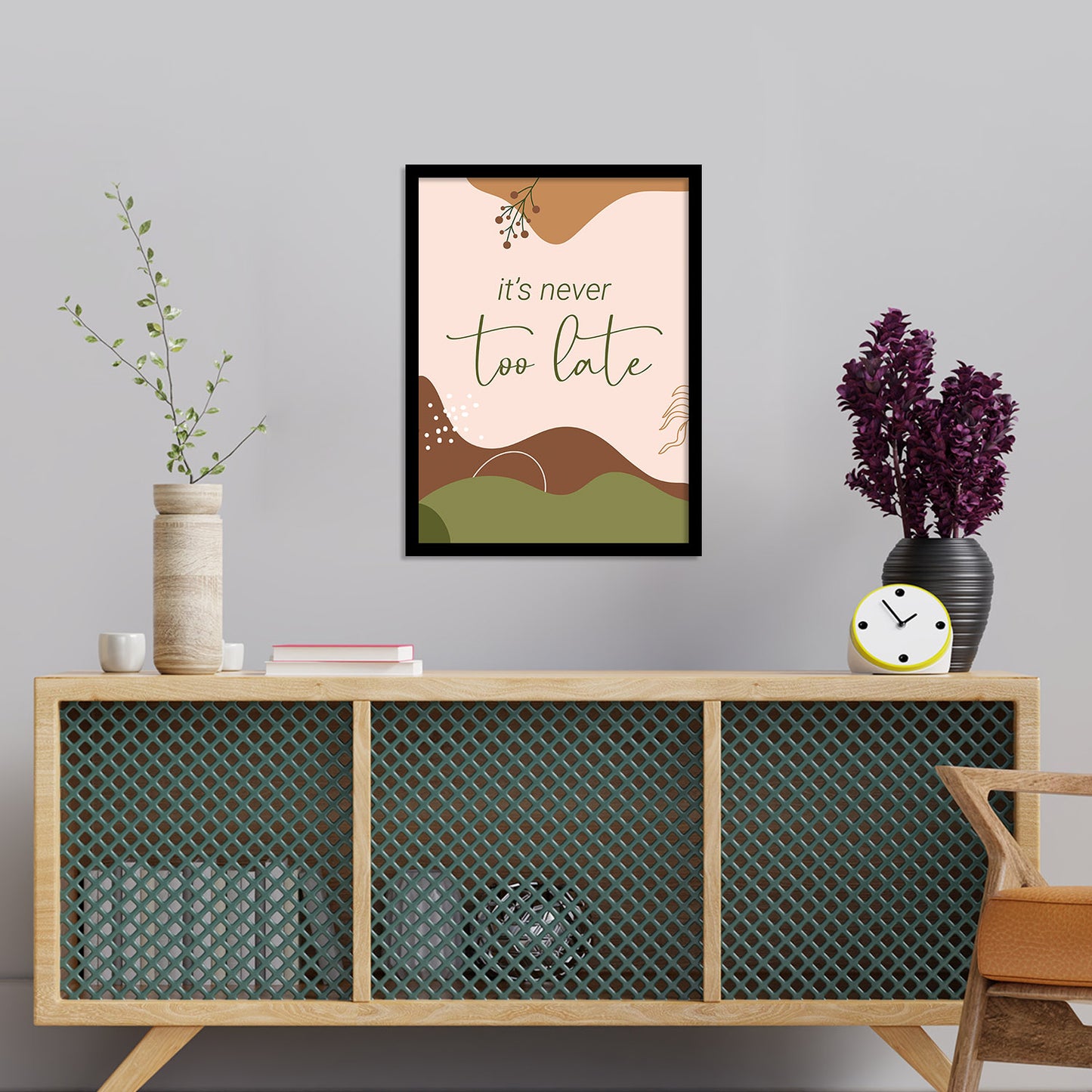 Versatile Minimal Framed Artwork for Home and Office