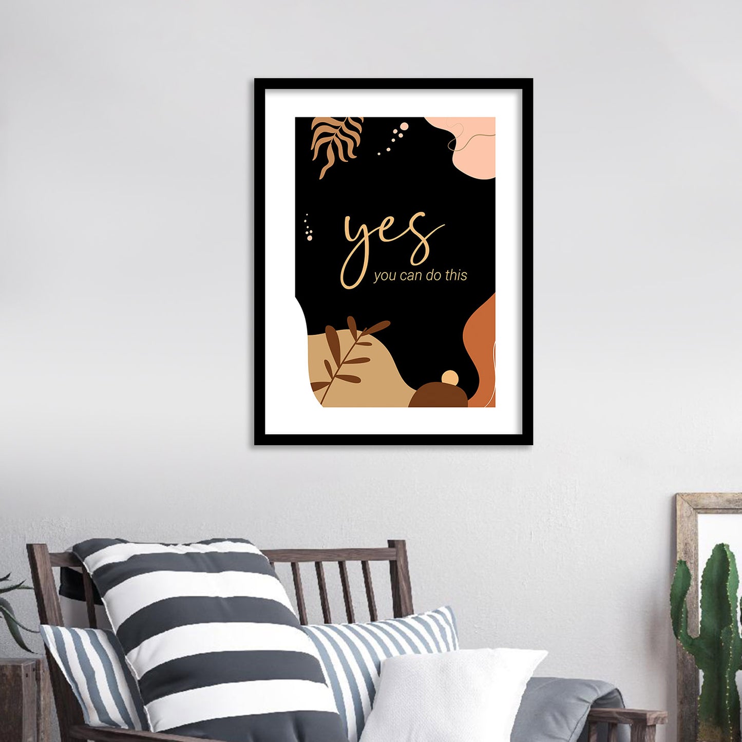 Versatile Minimal Framed Artwork for Home and Office