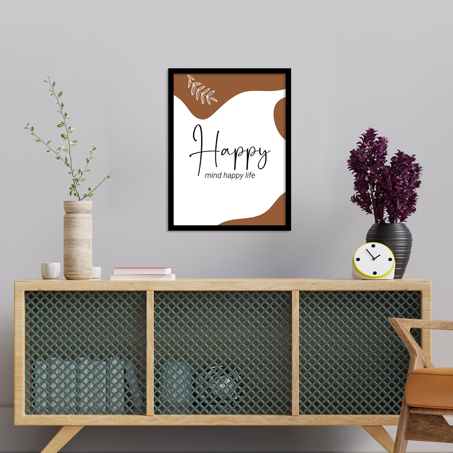 Versatile Minimal Framed Artwork for Home and Office