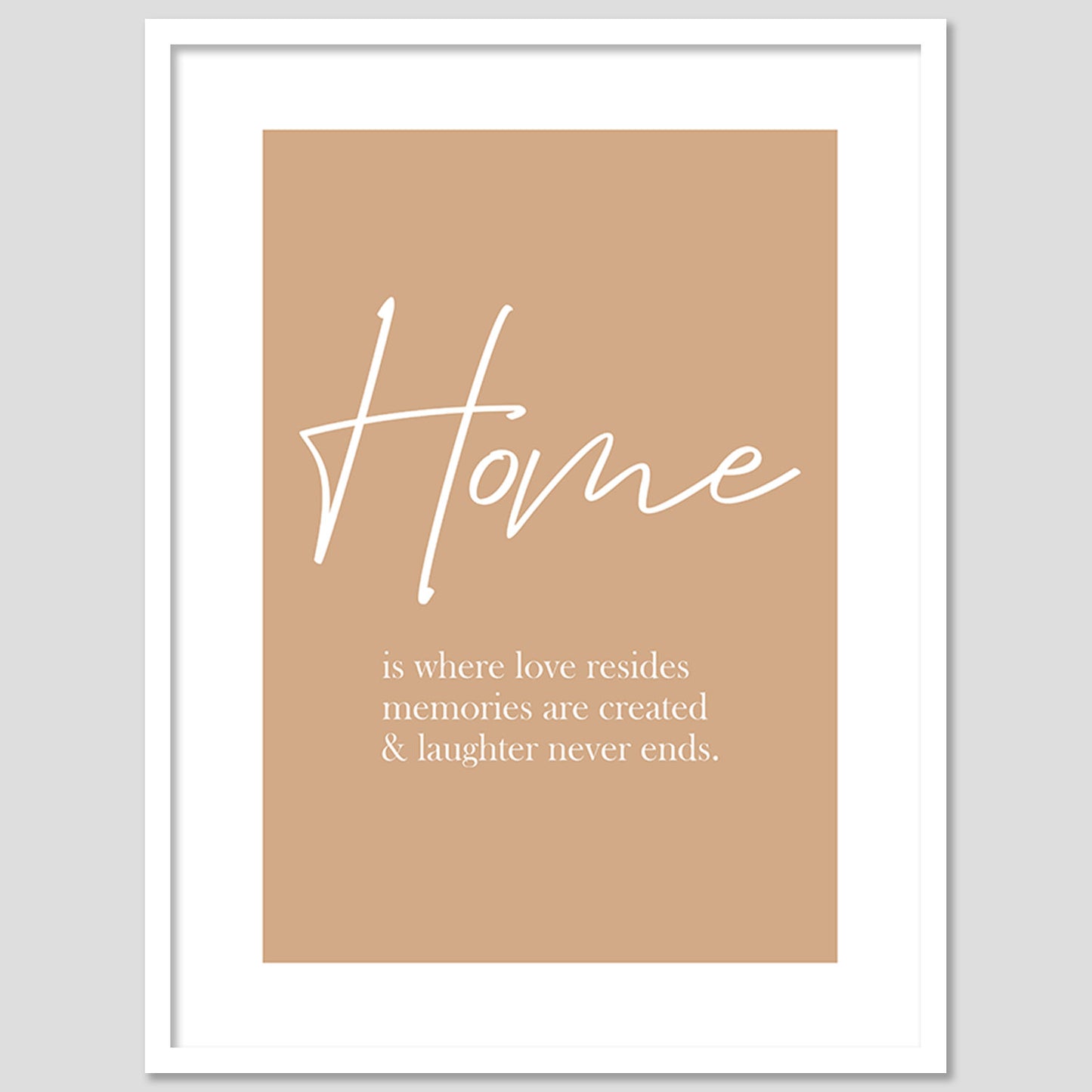 Home Quotes Poster with Frame