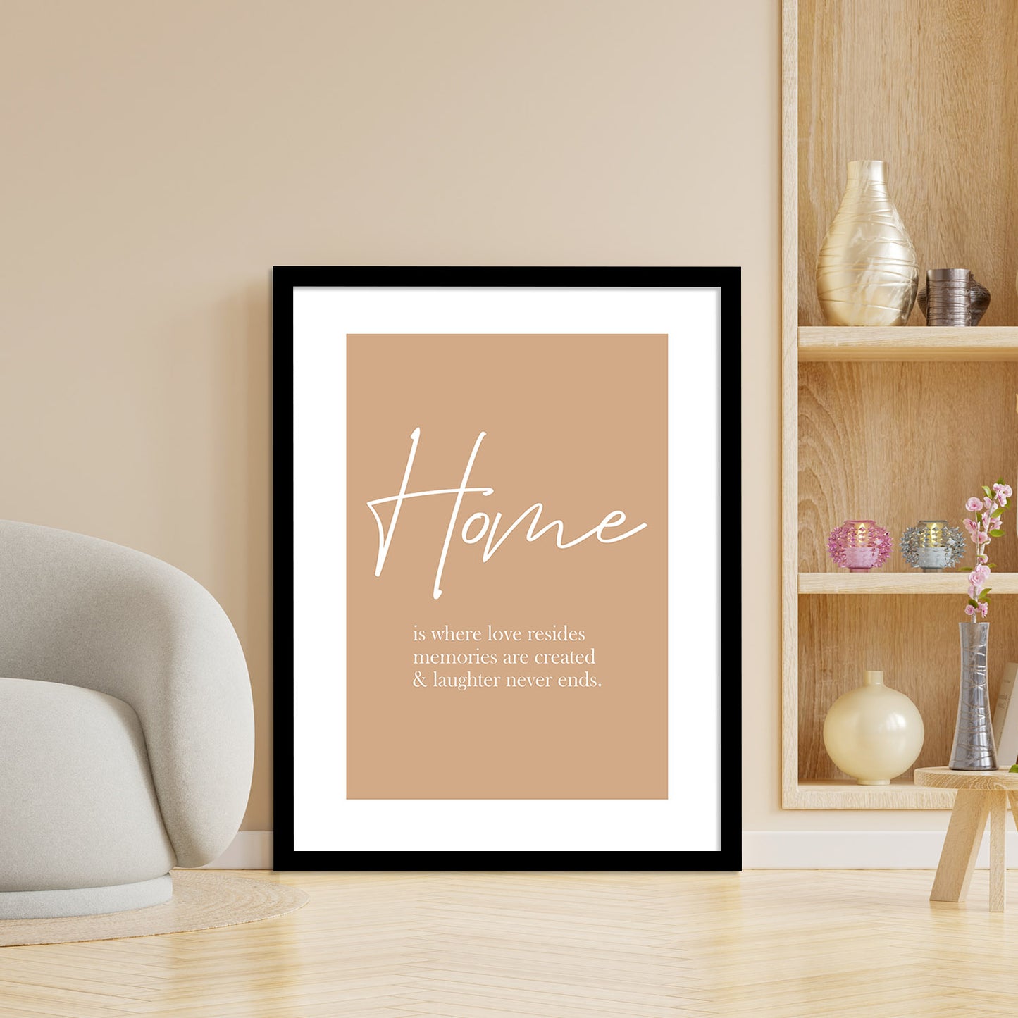 Home Quotes Poster with Frame