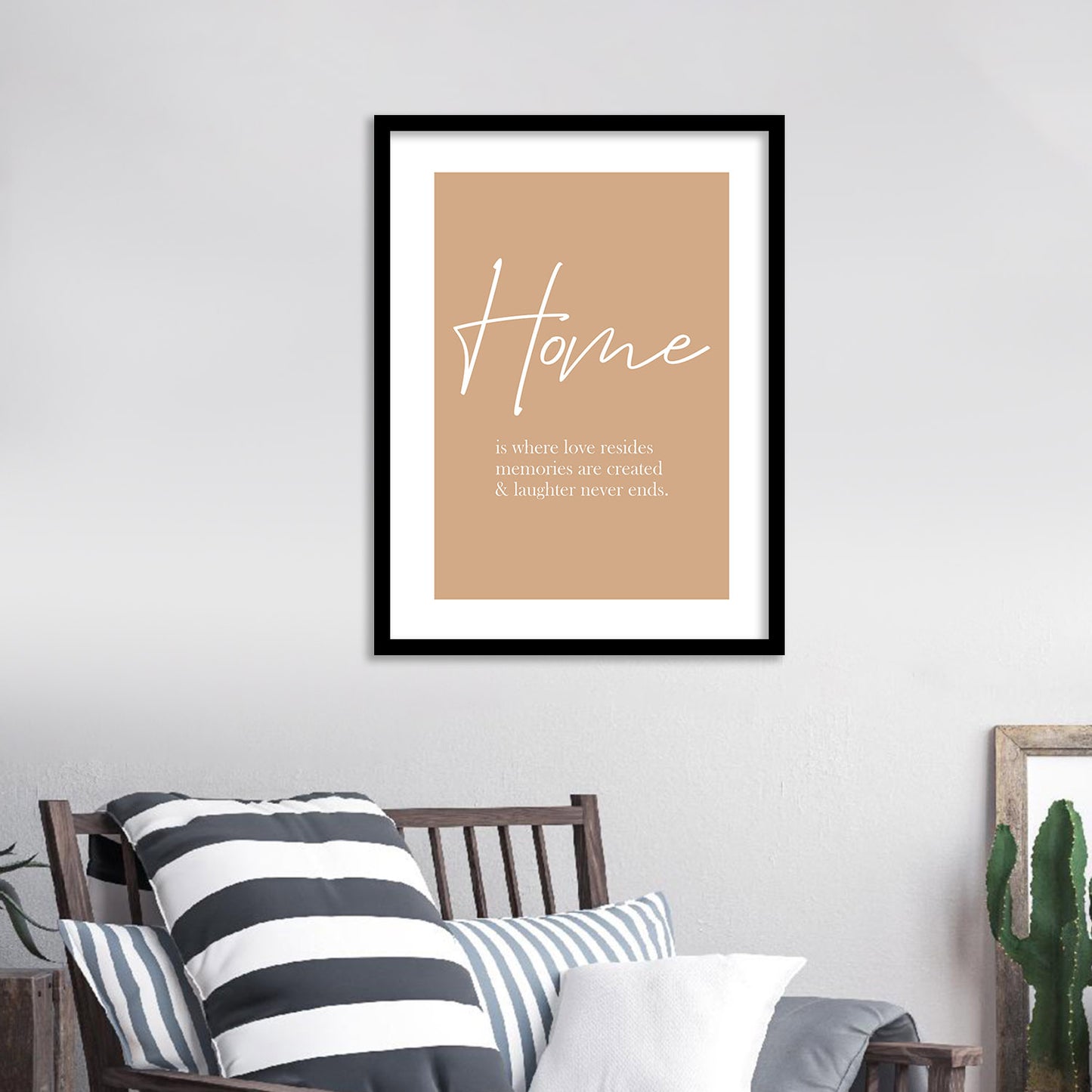 Home Quotes Poster with Frame