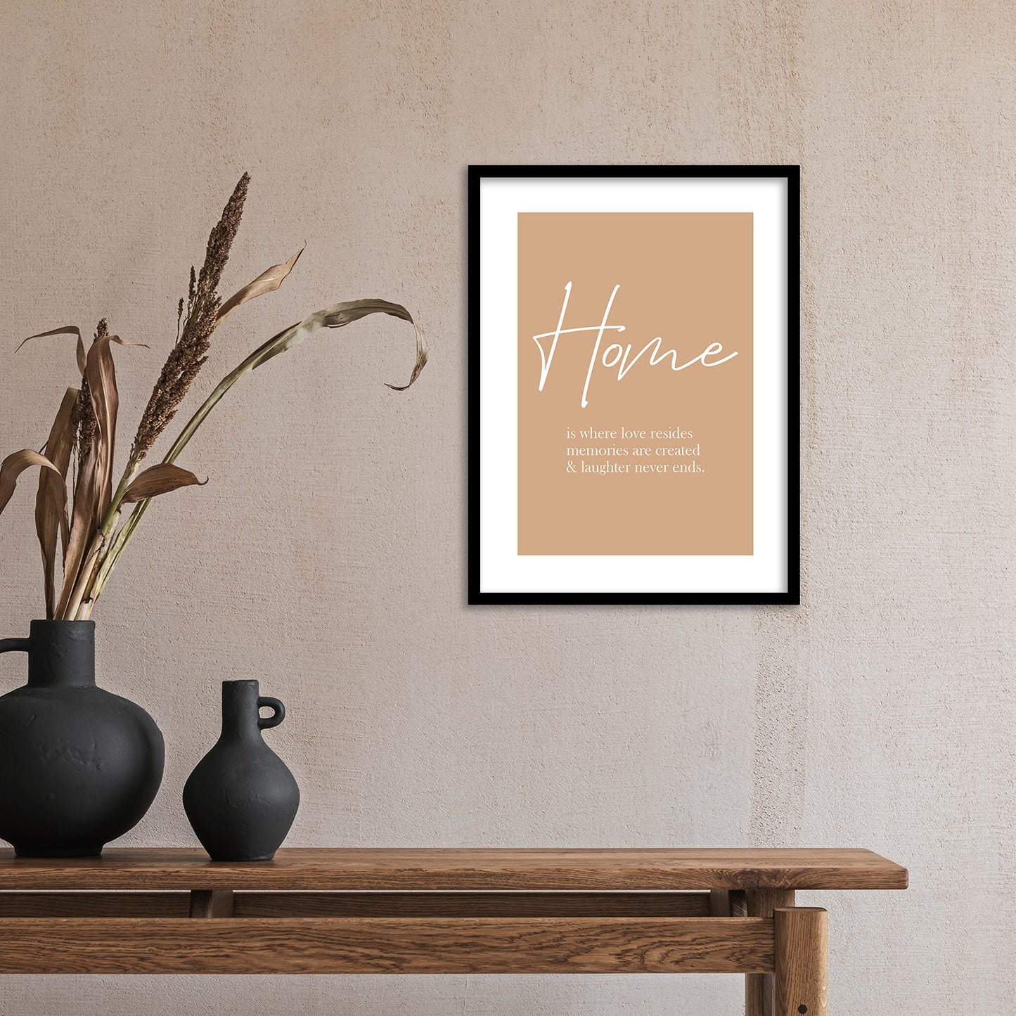 Home Quotes Poster with Frame