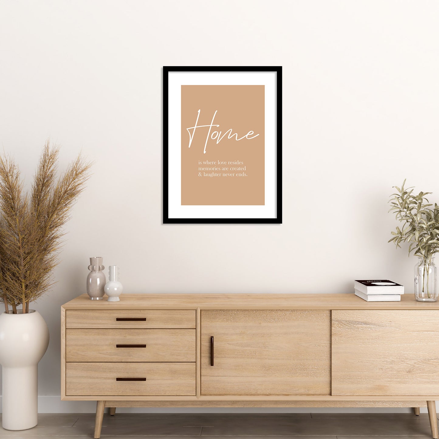 Home Quotes Poster with Frame