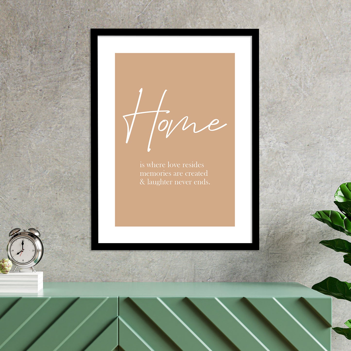 Home Quotes Poster with Frame