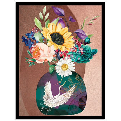 Delicate Floral Prints in Stylish Frames for Wall Artistry