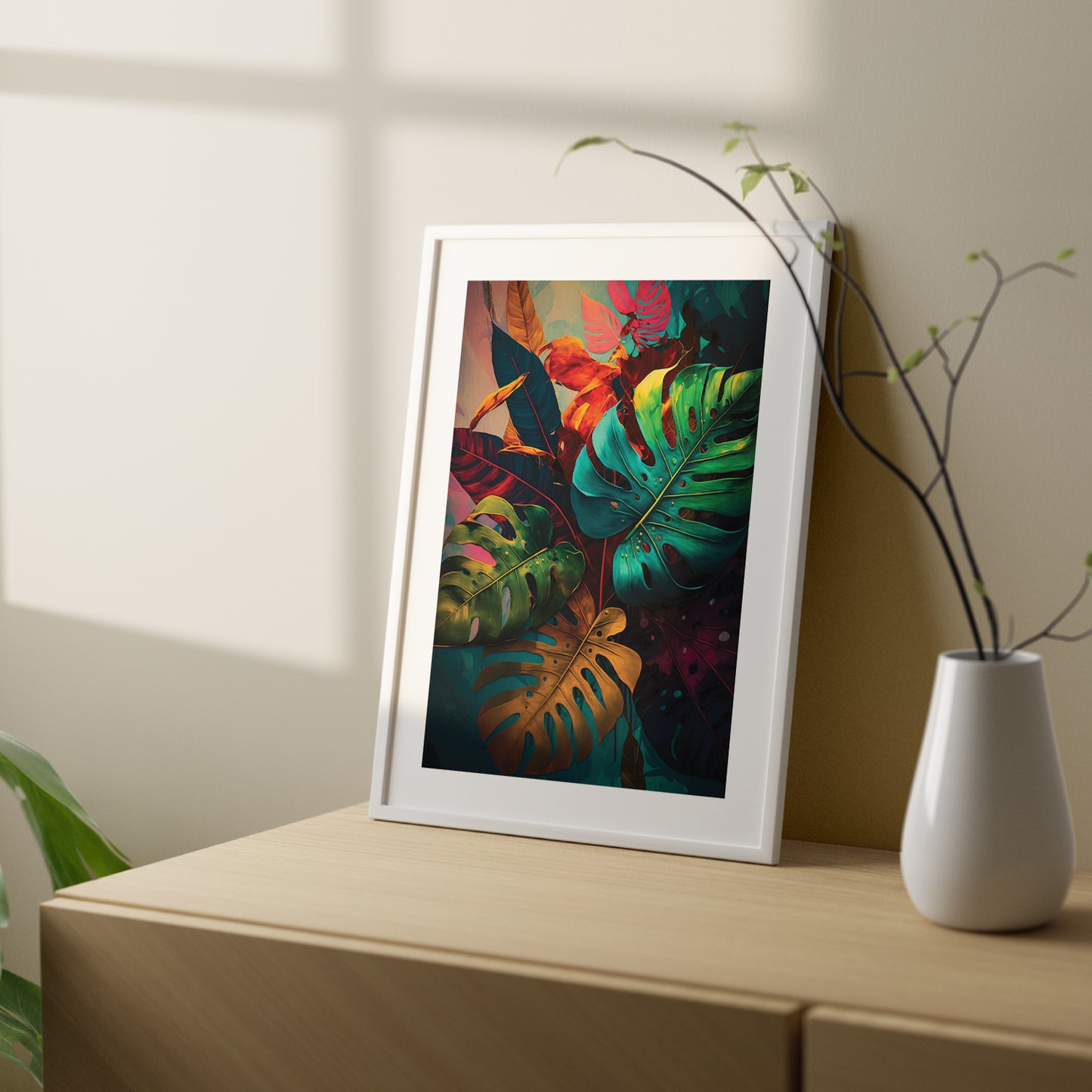 Nature-Inspired Wall Art Posters - Elegant Framed Decor for Home and Office