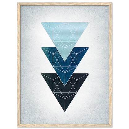 Geometric Triangles Wall paintings For Wall Decor Hanging Frames