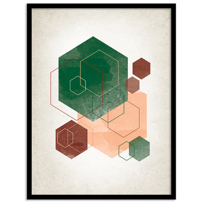 Geometric Wall paintings For Wall Decor Hanging Frames