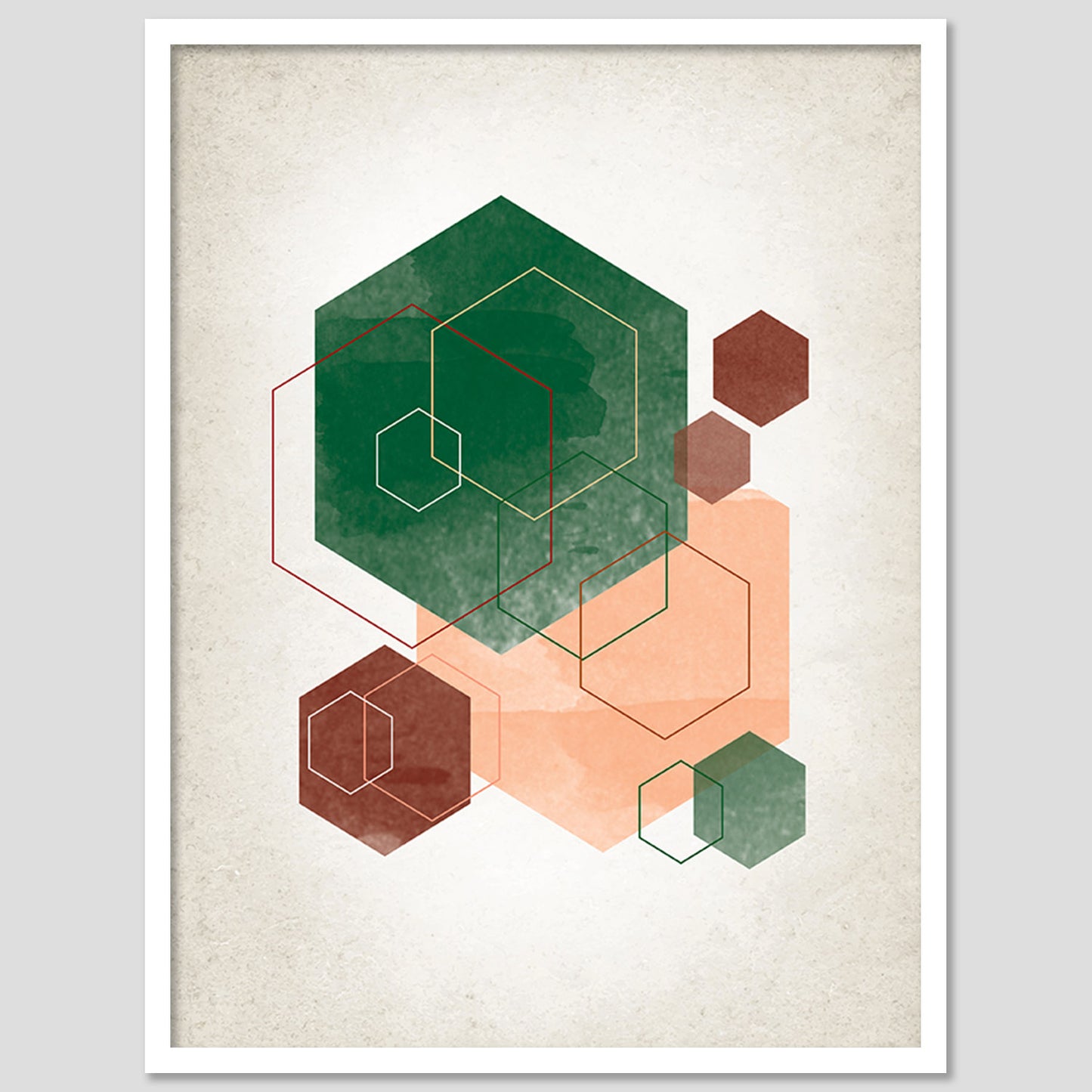 Geometric Wall paintings For Wall Decor Hanging Frames