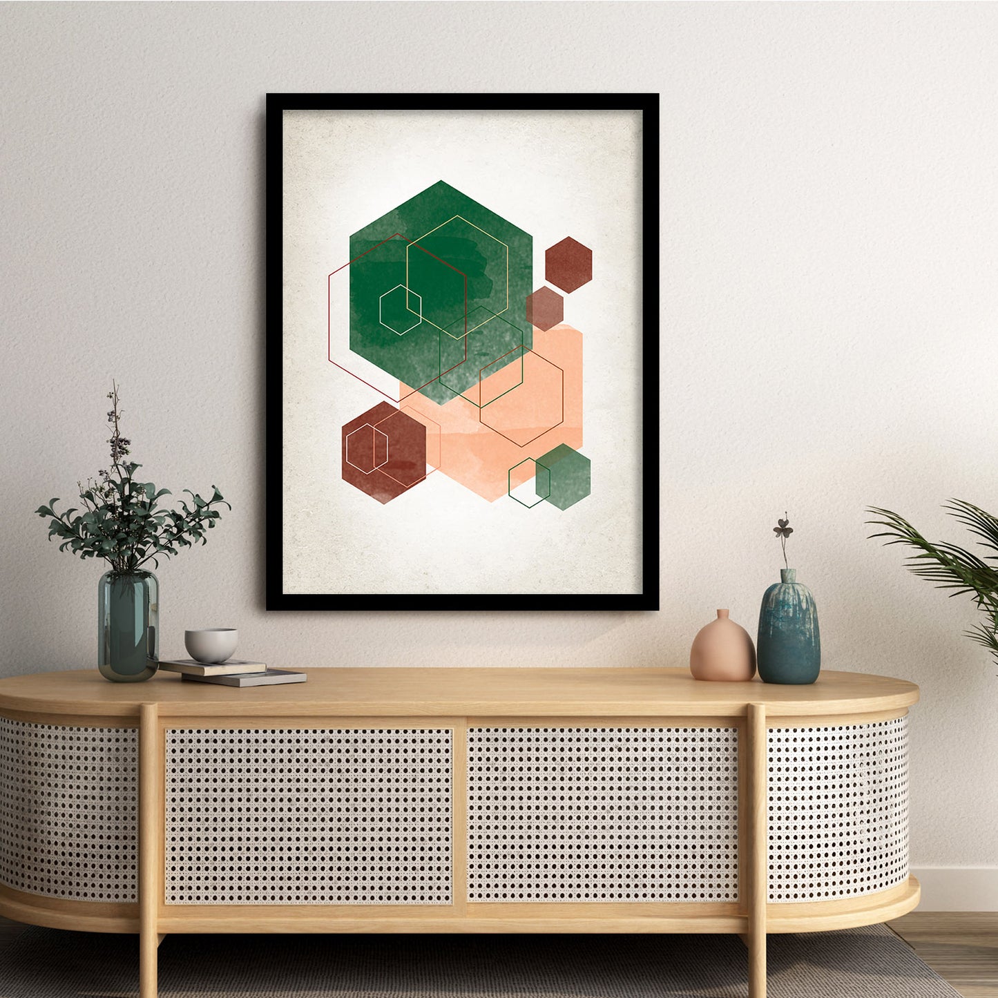 Geometric Wall paintings For Wall Decor Hanging Frames