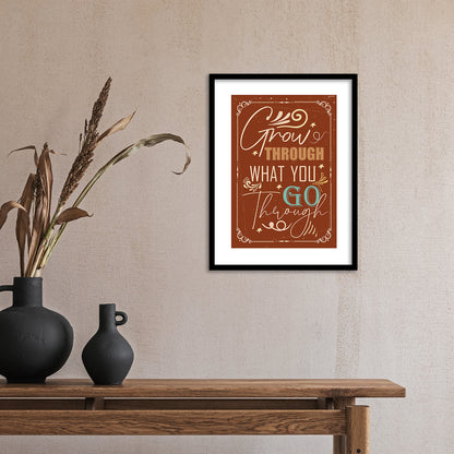 Motivational Quotes Poster with Frame