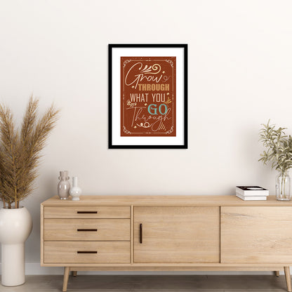 Motivational Quotes Poster with Frame