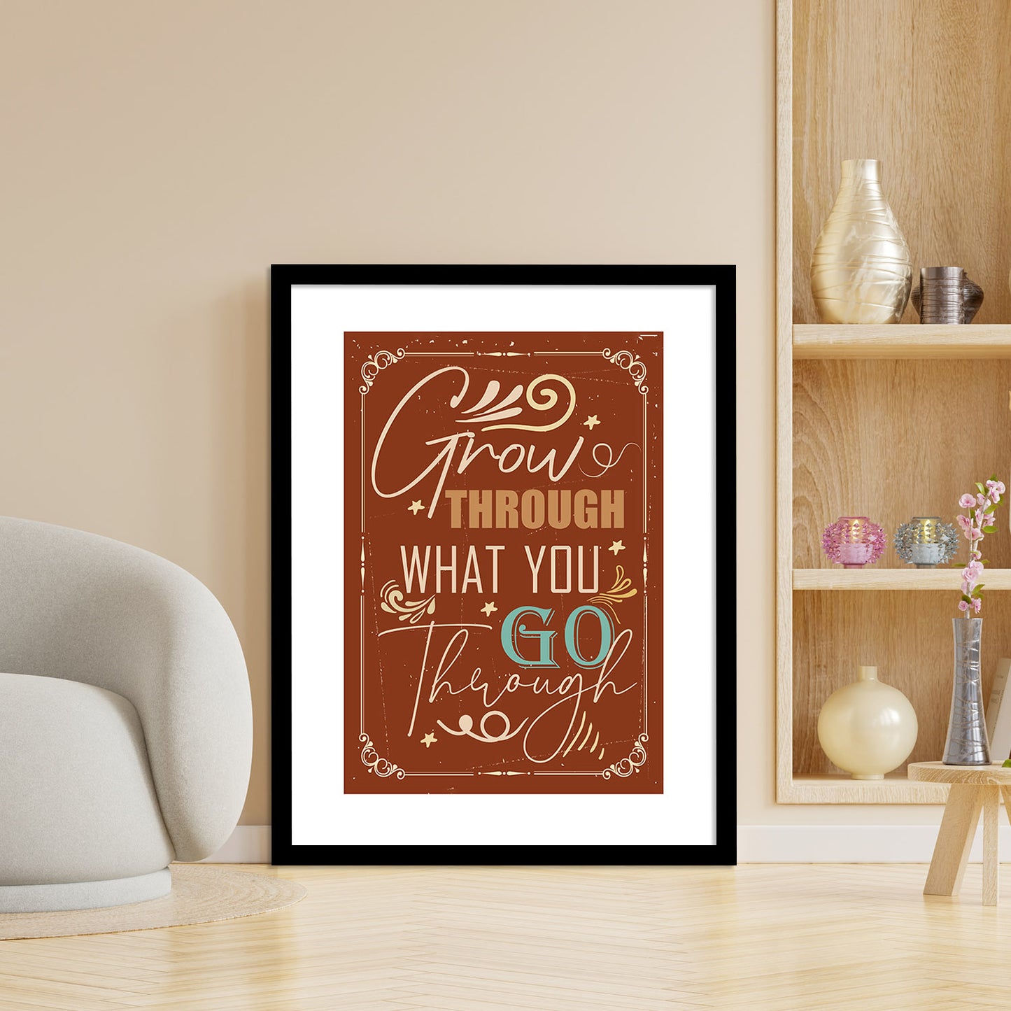 Motivational Quotes Poster with Frame