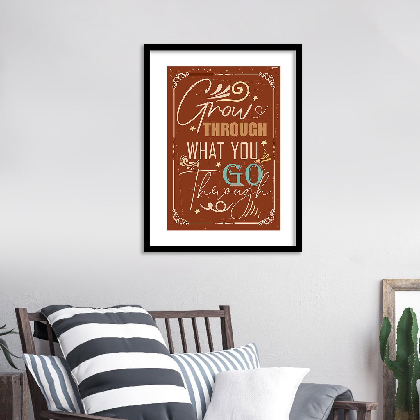 Motivational Quotes Poster with Frame