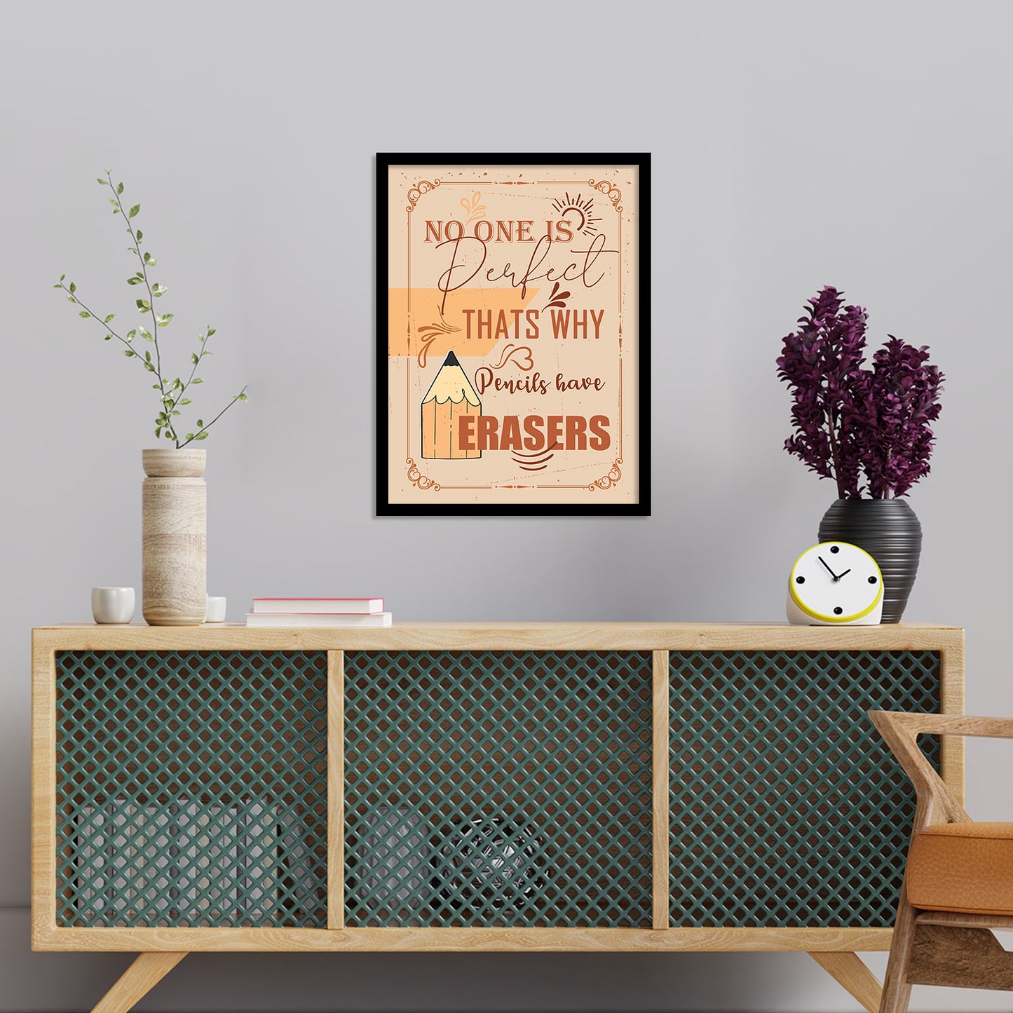 Motivational Quotes Poster with Frame