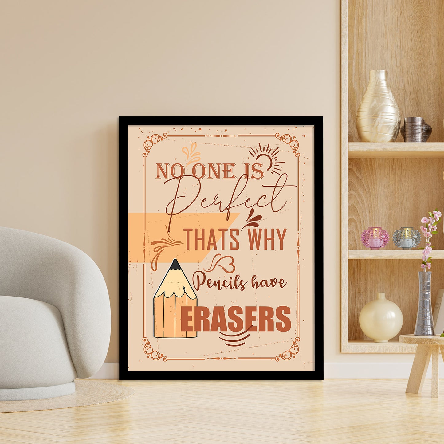 Motivational Quotes Poster with Frame